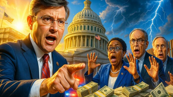 Johnson DESTROYS Democrat Cheating Scheme While Cutting TRILLIONS in Government Waste for Border