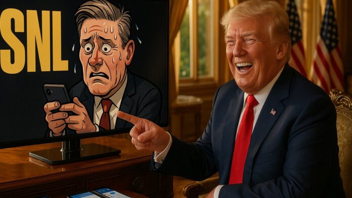 Trump Laughs at SNL Mocking Starmer as Weak Leader Exposing Leftist Failures