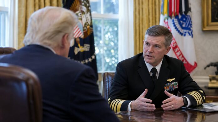 AI-generated illustration: CENTCOM Chief Briefs Trump on Iran Options Days Before Midterms