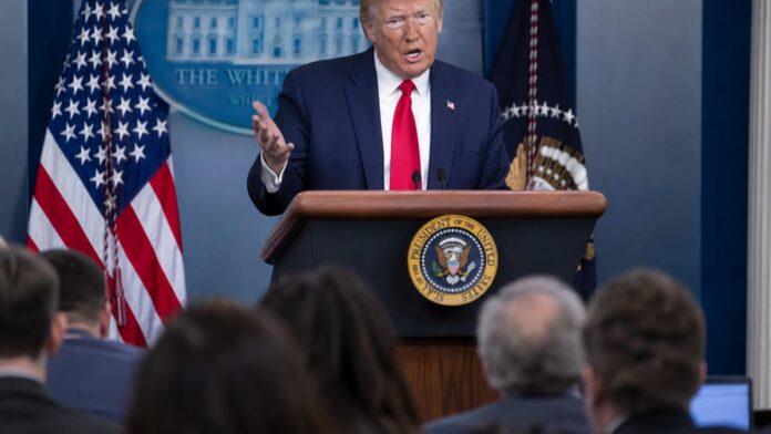 wp-21fe7199-8fc4-4a8a-bf08-99ab2f295166 AI-generated illustration: Trump Rules Out Press Room Pool, Says He May Move the Press Instead
