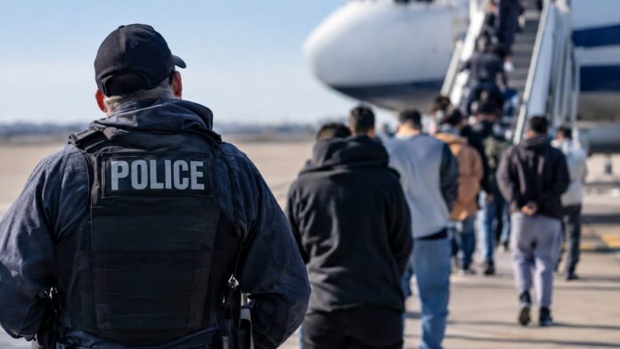 AI-generated illustration: USCIS Moves to Strip Status of 2.2M Illegal Immigrants, DHS Says