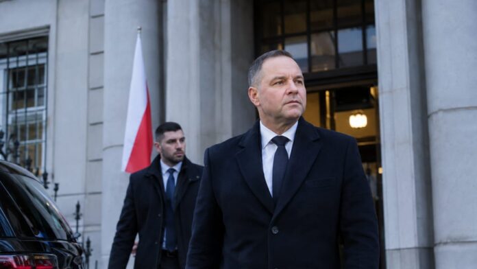 AI-generated illustration: Poland's Nawrocki Pushes Into Top Court, Calls Emergency Crisis Talks