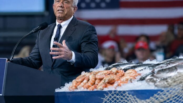 AI-generated illustration: RFK Jr. Unveils 'U.S. Caught' Seafood Label to Back American Shrimpers