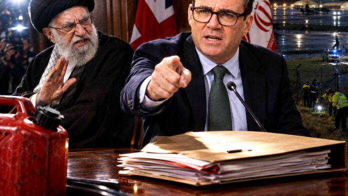 AI-generated illustration: Burnham Names Iran in RAF Fairford Terror Plot Against US Base