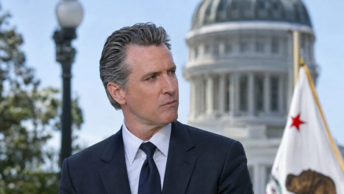 wp-5d4a5c2d-263e-4fd3-8240-2e146c2690c3 AI-generated illustration: Poll: 62% of California Voters Give Newsom's Tenure Fair or Poor Marks