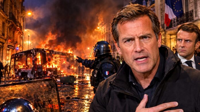 AI-generated illustration: France: 6,000 Arrests as Rioters Torch Schools Across Nation