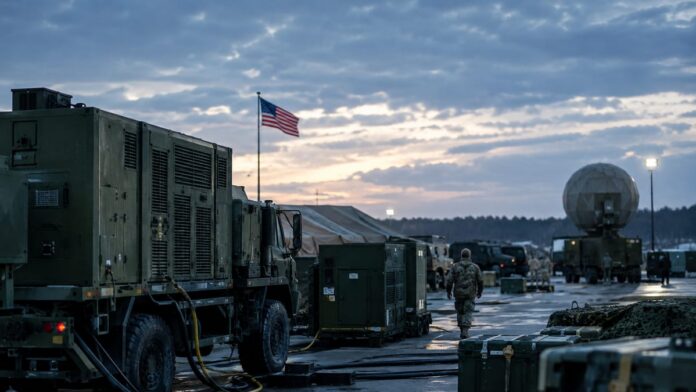 AI-generated illustration: Pentagon Readies U.S. Bases to Run 90 Days Off the Civilian Grid