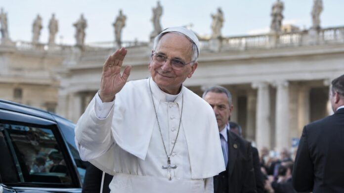 AI-generated illustration: Pope Leo XIV Back at Vatican After Lung Cancer Surgery