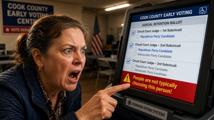 wp-dd8165d1-b45e-4164-86a7-7c243ed9d4e9 AI-generated illustration: Cook County Dominion Machine Warned Voter Against GOP Judicial Picks