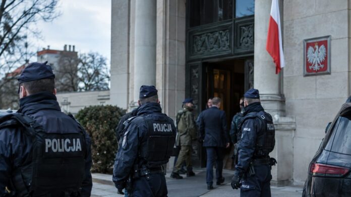 AI-generated illustration: Poland Top Court Chief Suspended, Opposition Cries 'Coup'