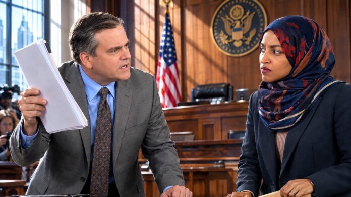 AI-generated illustration: Turley: Obama Admin Had Omar Fraud Evidence, Let Statute Run Out