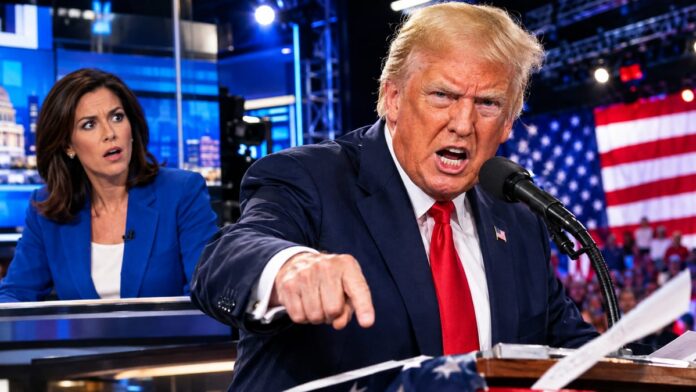 AI-generated illustration: Media Twists Trump Iran Speech - Full Context Destroys False Claims